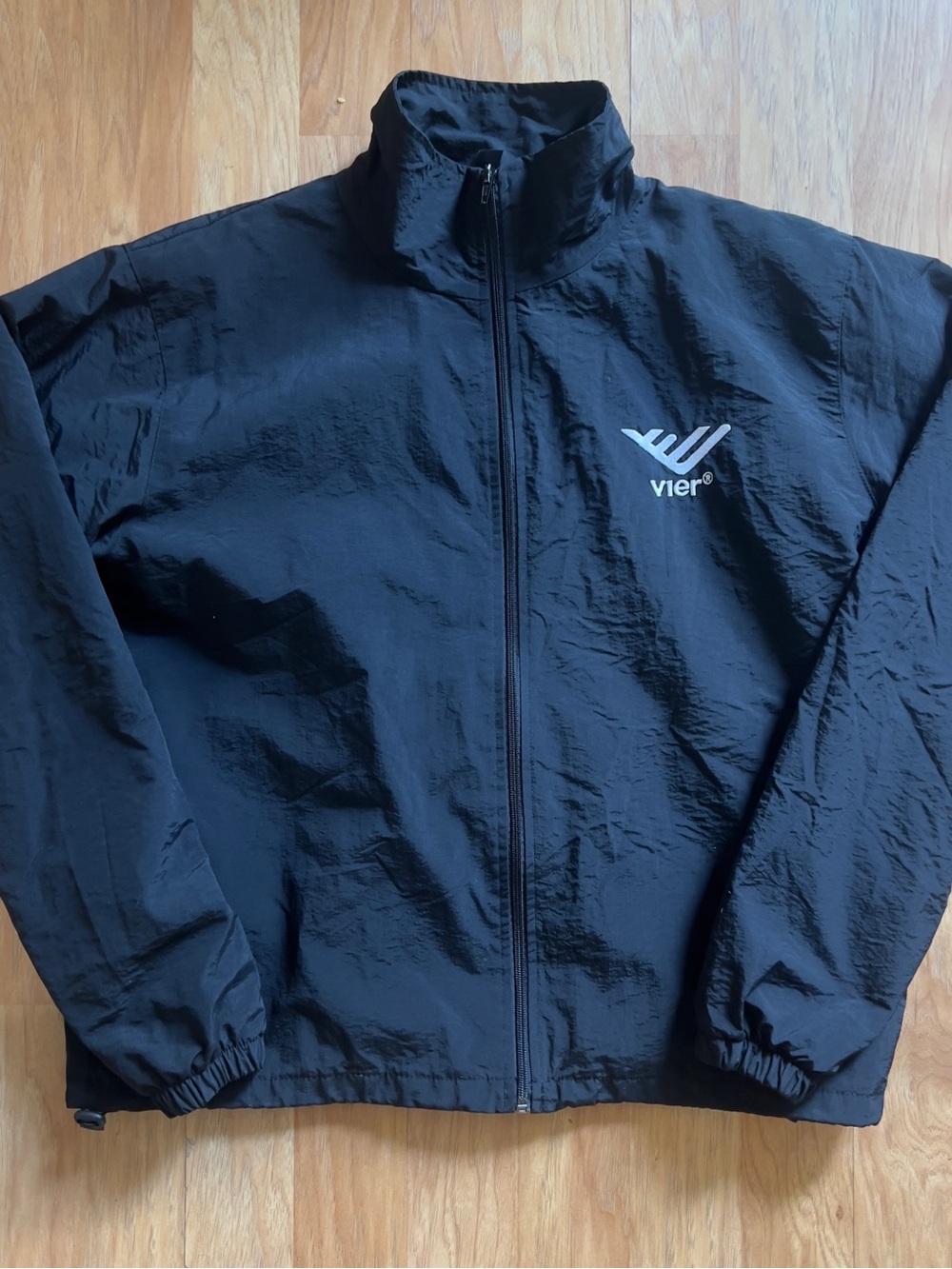 Lightweight Men’s Black Windbreaker Jacket